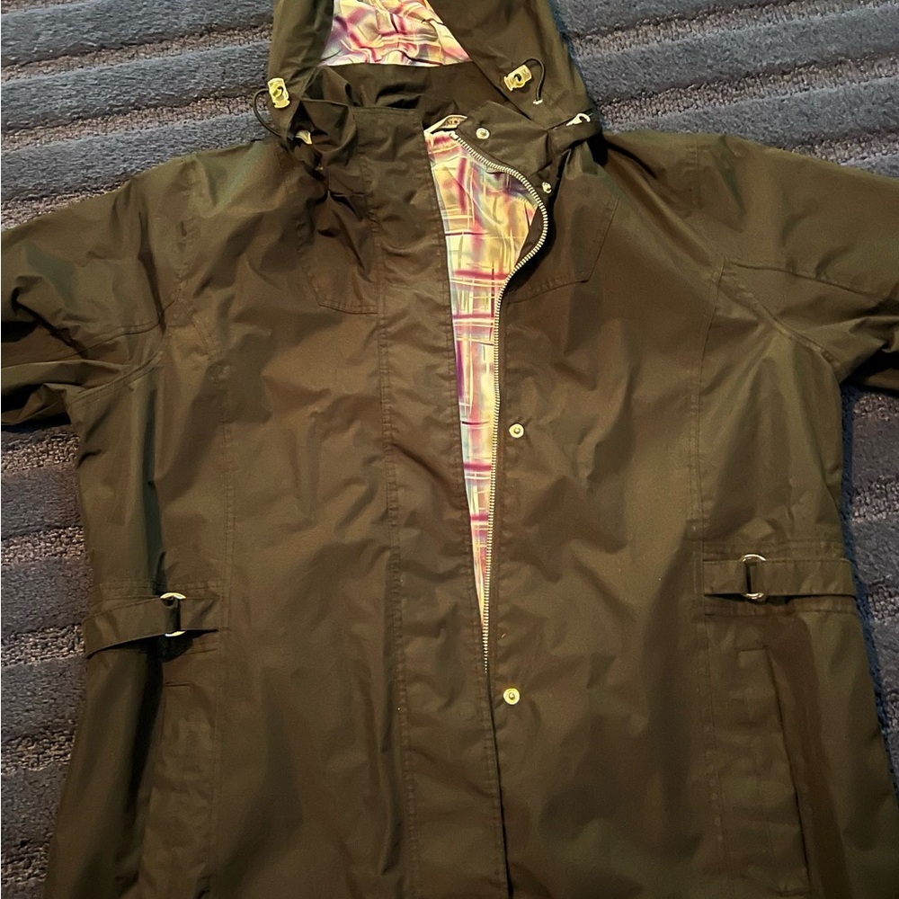 IZOD Women’s Hooded Rain Jacket